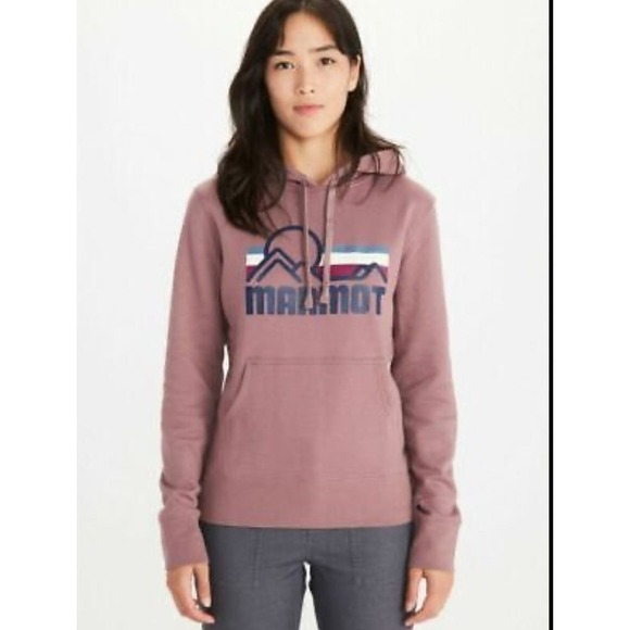 Marmot Women's Coastal Graphic Logo Fleece Hoodie - XS - Picture 1 of 10